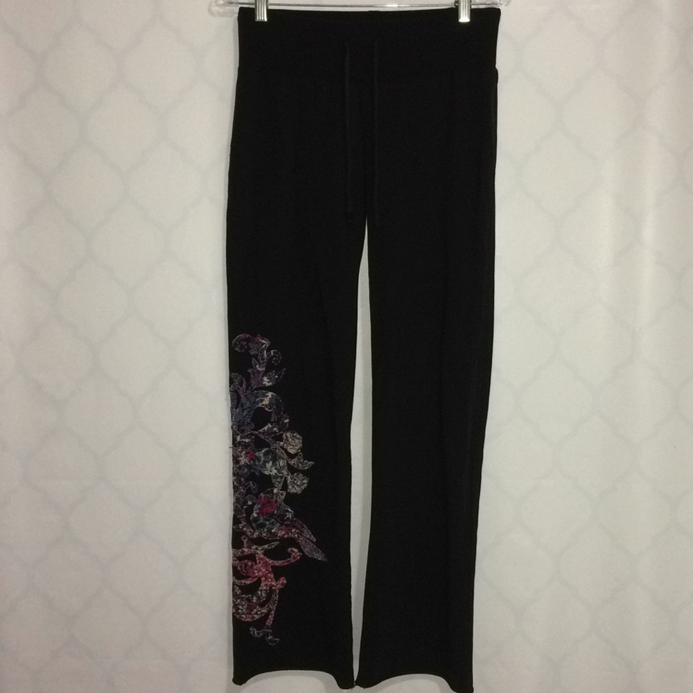 Lucky Brand vintage embroidered black Sz s